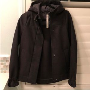 Warm hooded jacket